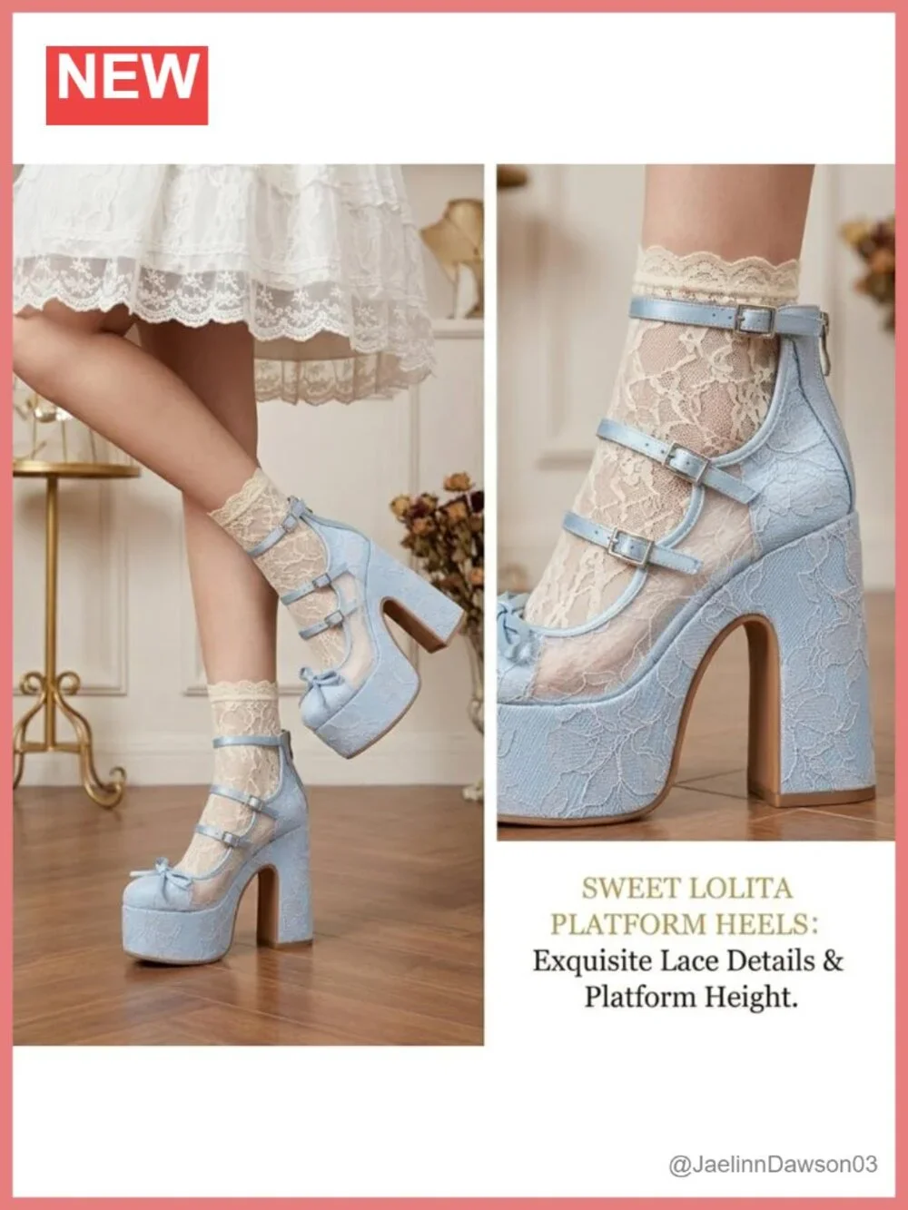Women's Mary Jane Platform Heels Chunky Block Heel Plaid Fabric Pumps Round Toe